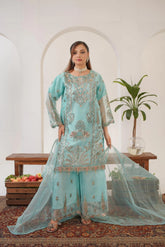 Payal SeaGreen (Stitched 3 Pcs)