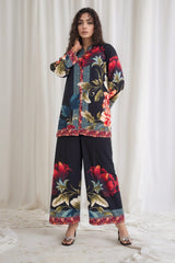 Majestic Rose Black (Stitched 2 Pcs)