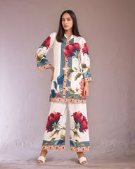 Majestic Rose White (Stitched 2 Pcs)