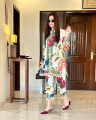 Majestic Rose White (Stitched 2 Pcs)