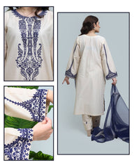 Ivory Elegance (Stitched 3 Pcs)