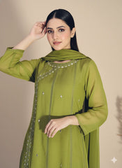 Mahnoor SeaGreen (Stitched 3 Pcs)