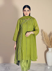 Mahnoor SeaGreen (Stitched 3 Pcs)