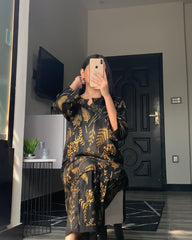 Floral Leaf (Stitched 2 Pcs)