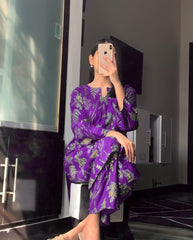 Floral Leaf (Stitched 2 Pcs)