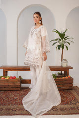 Areej White (Stitched 3 Pcs)